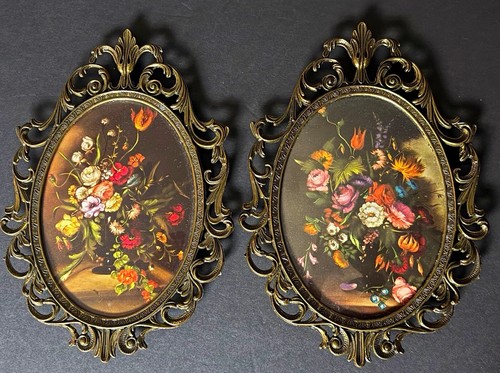 Pair vintage italian ornate - pair,