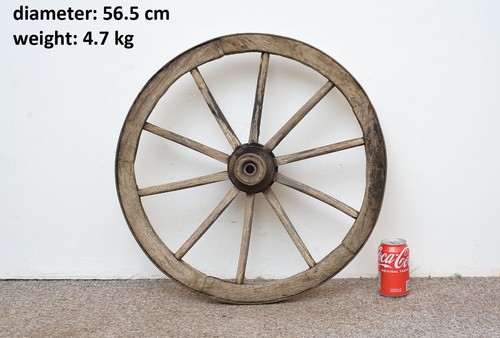 Vintage old wooden cart wagon