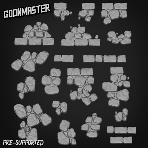 Cobble stones basing kit - stones, kit/