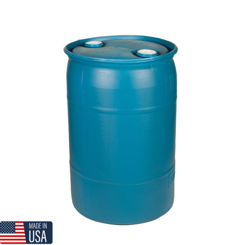 Blue gallon plastic barrel - gallon,