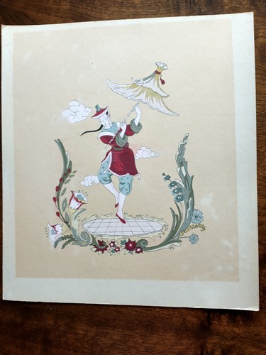 Antique hand painted - pr., hand-painted