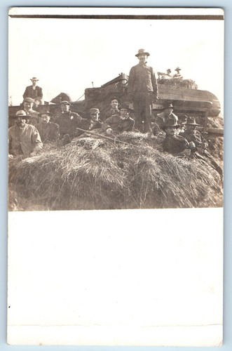 Farming postcard rppc - postcard,