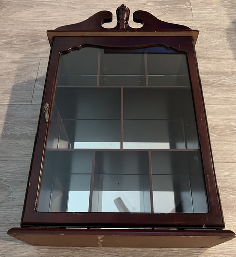 Vintage victorian wood glass - wood,