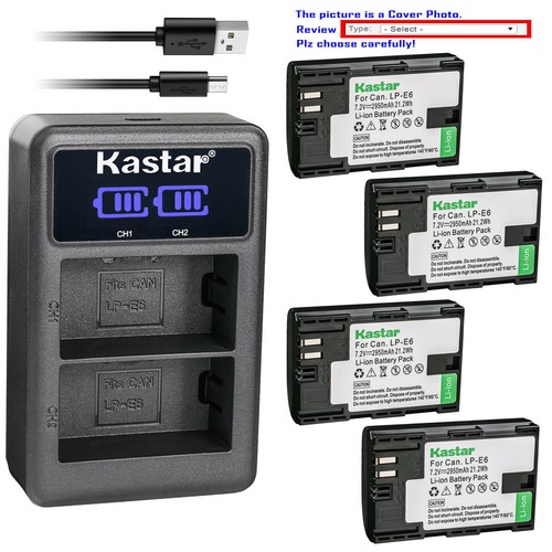 Kastar battery lcd dual - battery,