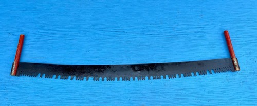 Antique cross cut saw - cut,