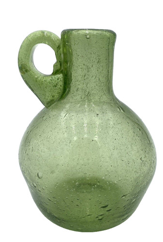Vintage handblown grass green - grass,