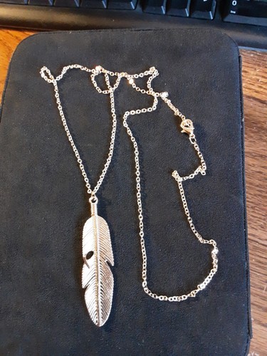 Womens feather long necklace - womens,