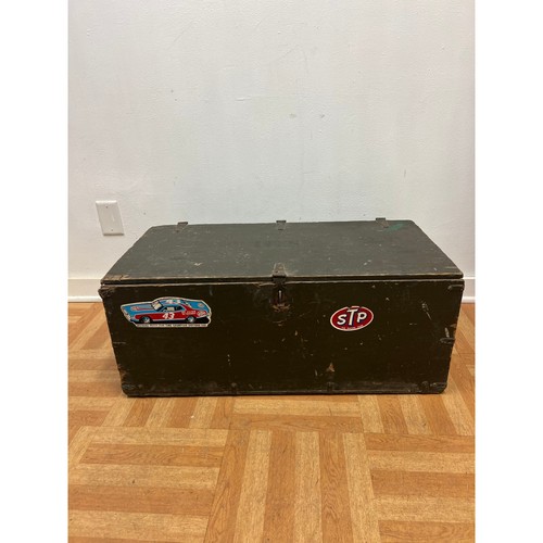Vintage military foot locker - vintage,