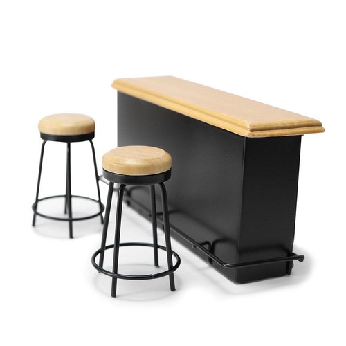 Dollhouse furniture metal bar - furniture,