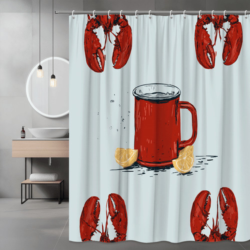 Lobster and lemon - lobster, shower