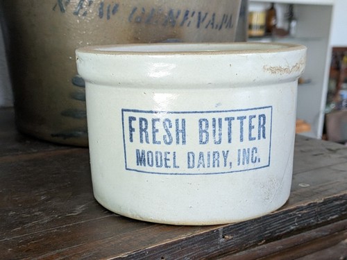 Model dairy butter crock - model,