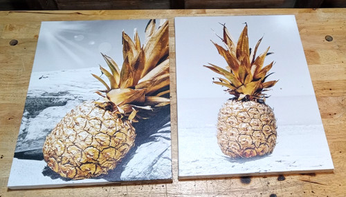 Pineapples canvas black - pineapples,