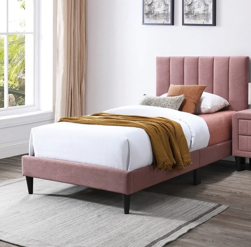 1pc twin size bed - 1pc, finish
