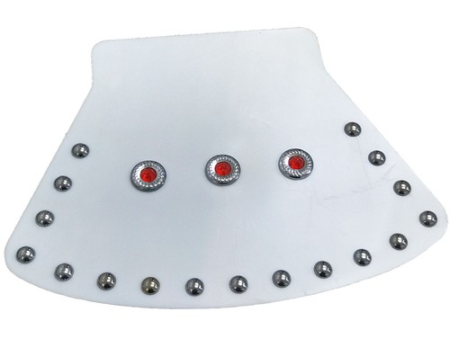 White custom large mud - white, flap