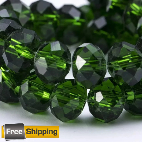 60pcs faceted crystal beads - crystal,
