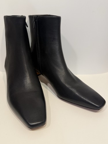 Vince black leather harlan - black,