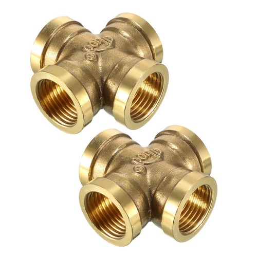 Brass cross pipe fitting - brass,