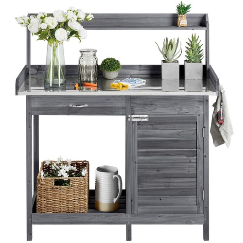 Outdoor potting bench table - potting,