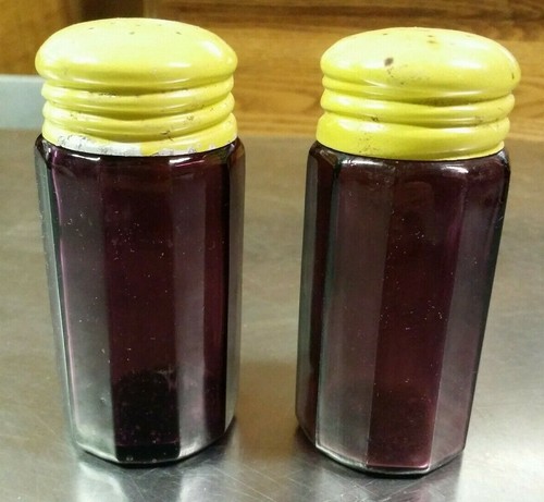 Pair antique amethyst - pair, of