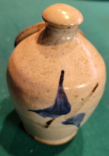 Vintage studio pottery salt - vintage,
