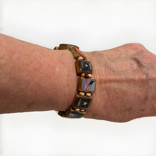 Patriotic veterans bracelet - veterans,