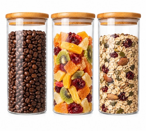 3pc clear glass food - 3pc,
