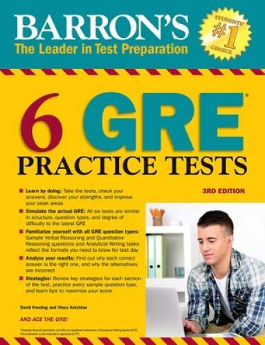 Barron gre practice tests - barron's, 6