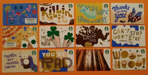 Starbucks gift cards 12 - gift, "