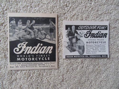 1940 ads indian motorcycle - ads,
