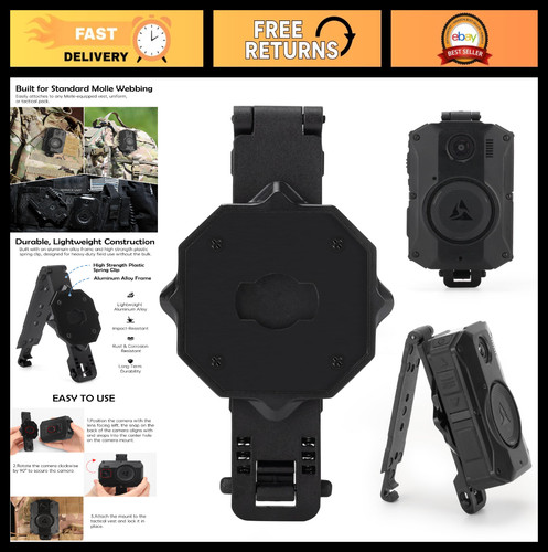 Molle camera mount for axon - camera,