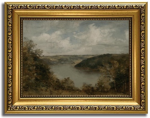 Hnnxar gold framed wall art - gold,