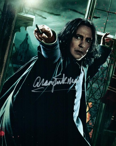 Alan rickman signed 8x10 - rickman, photo