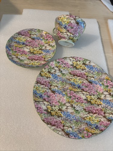 Shelley footed cup and - shelley, saucer