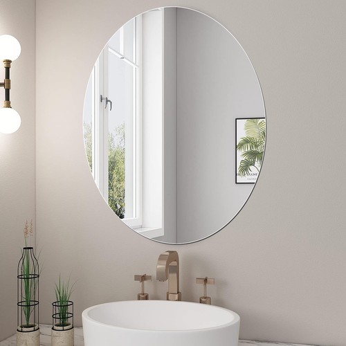 Oval mirror acrylic bathroom - oval,