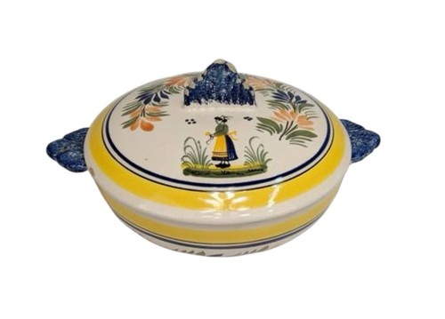 Henriot quimper casserole dish - quimper,