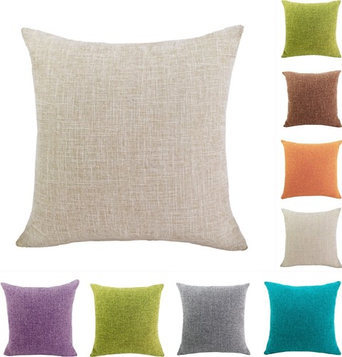New plain linen - cushion, cover