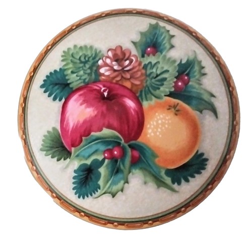 Mikasa holiday fruit trinket - holiday,