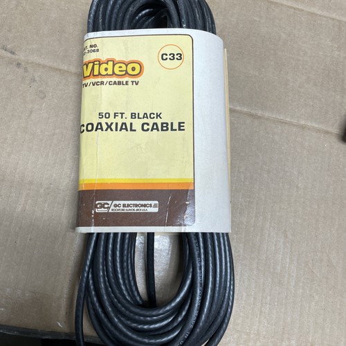 Foot coaxial video cable - 50',