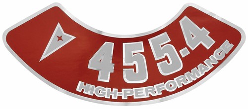 Oer air cleaner decal 455 - oer,
