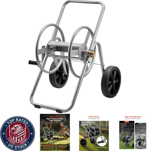 High pressure hose - reel, cart