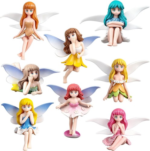 8pcs miniature fairy figurines - 8pcs,