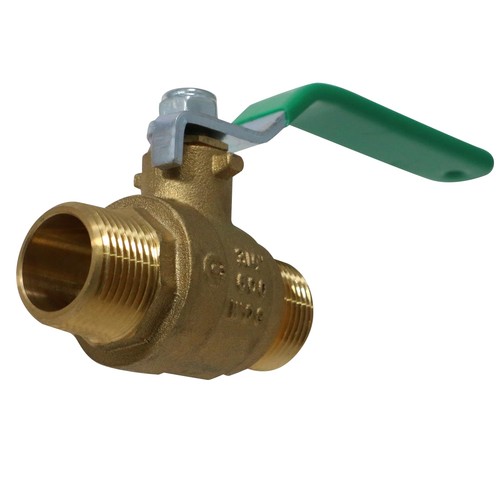 Brass male ball valve - valve, inch