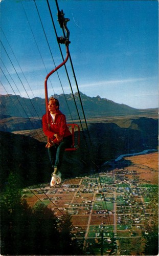 Ski lift chair teton range - teton,