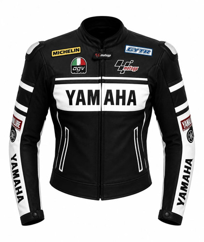 Yamaha black white - white, motorcycle