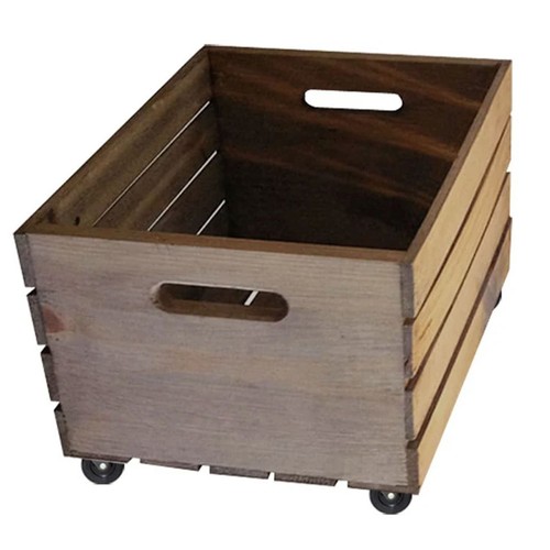 Wooden crate wheels - crate,