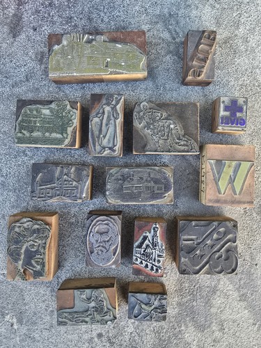 Lot antique wood - lot, block