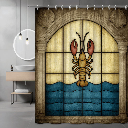 Lobster stained glass - lobster,