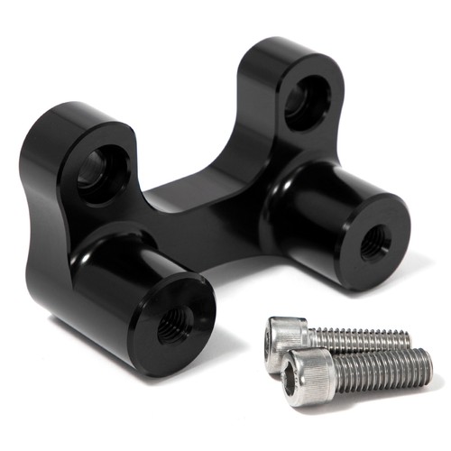 Black handlebar riser adapter - black,
