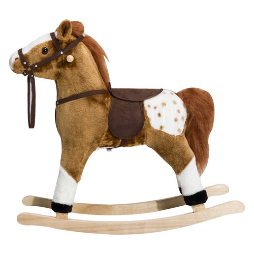 Soft plush rocking horse - rocking, |
