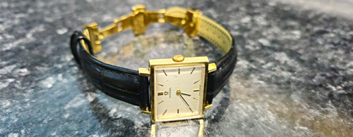 Omega rectangular gold plated - omega,